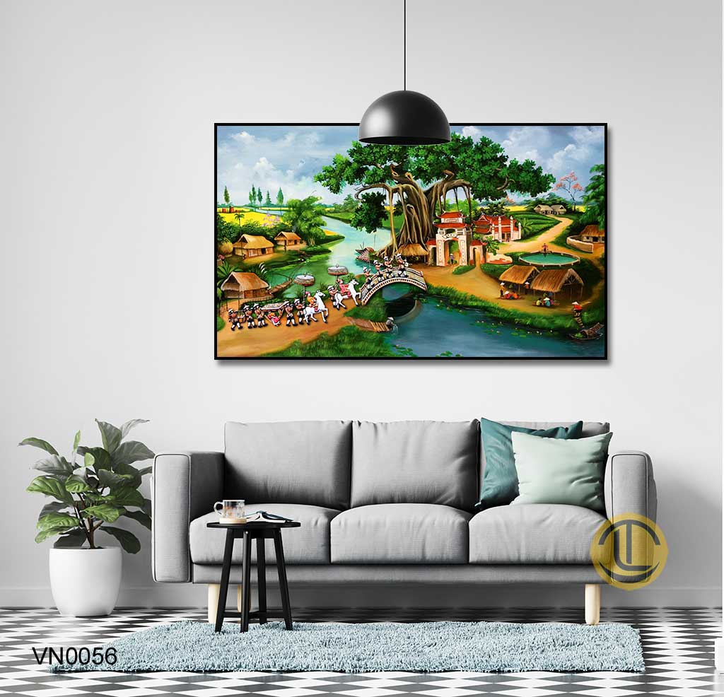 Tranh Đồng Quê - VN0056-(1) Tranh Đồng Quê - VN0056