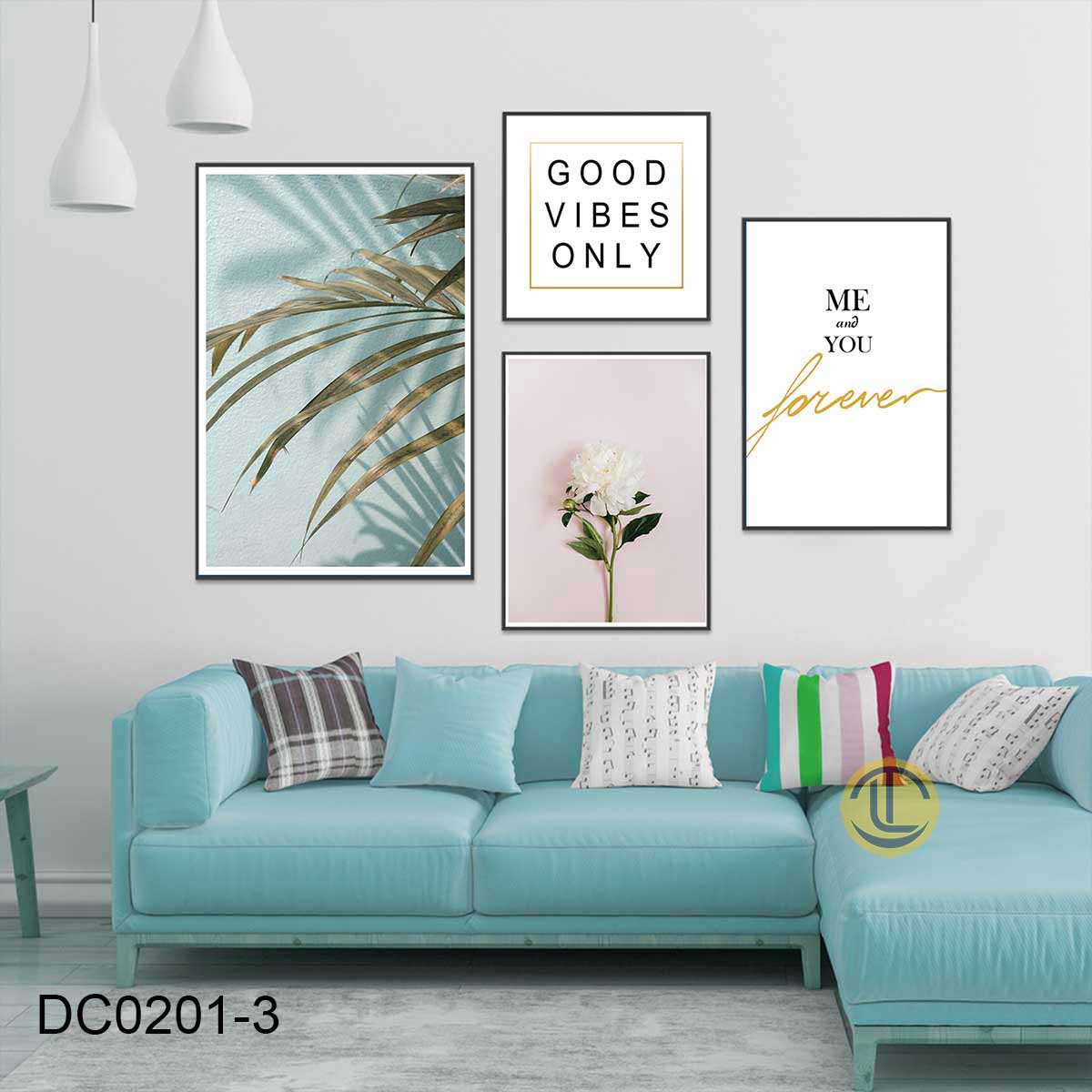 Tranh Hiện Đại -DC0-(406) Bộ Tranh Hoa Lá Hiện Đại - DC0201