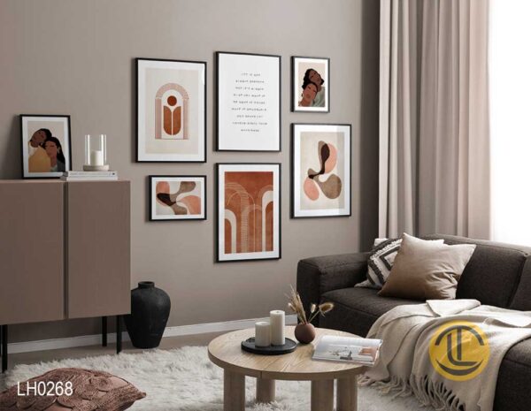 Bộ Tranh Beige Trừu Tượng - LH0268