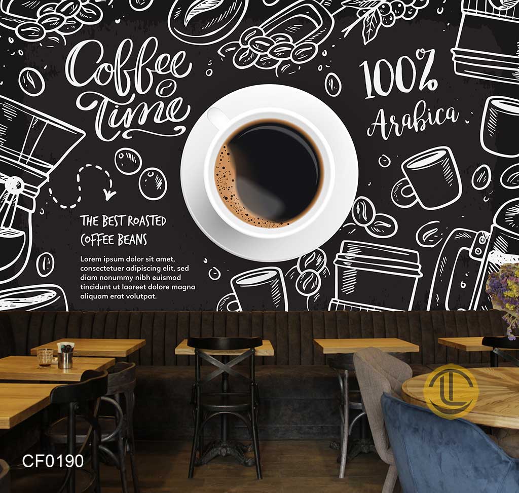 Những Vật liệu làm nên tranh dán tường quán cafe