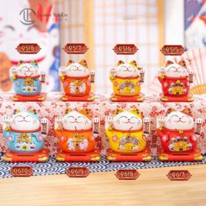Mèo Thần Tài Vẫy Tay Năng Lượng Mặt Trời - 0516