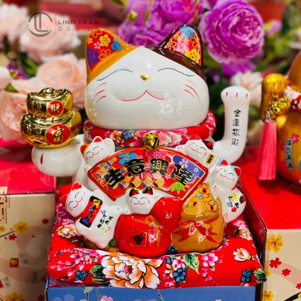 meo-than-tai-vay-tay (223) Mèo Thần Tài Vẫy Tay Cao Cấp Khai Vận Đại Cát HF31-5