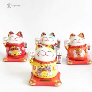 Mèo Thần Tài Vẫy Tay Năng Lượng Mặt Trời - 0516