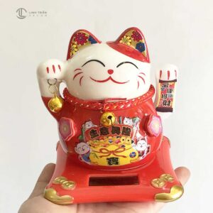 Mèo Thần Tài Vẫy Tay Năng Lượng Mặt Trời - 0515