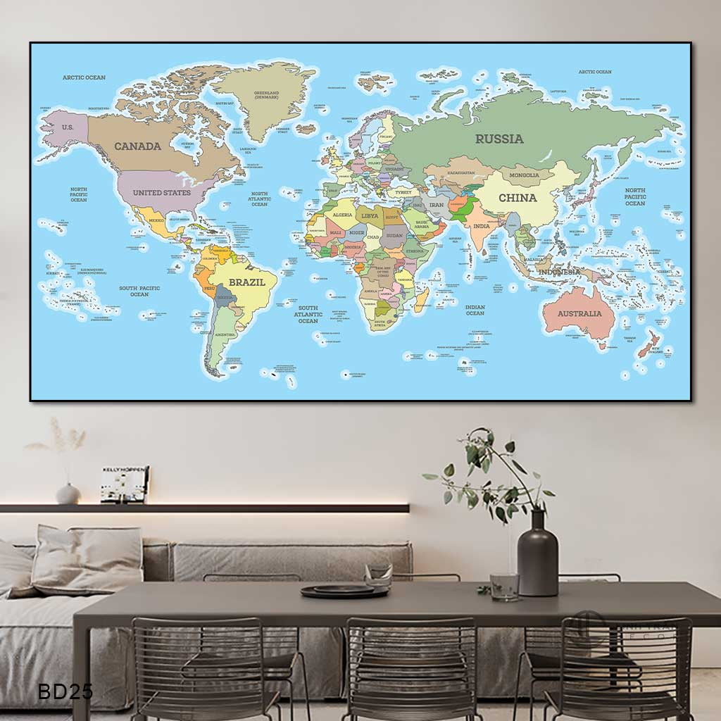 Tranh bản đồ thế giới