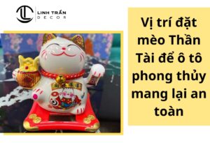 mèo thần tài để ô tô