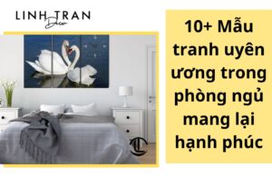 tranh uyên ương trong phòng ngủ