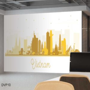 Tranh Các Toà Tháp Việt Nam Dán Tường Văn Phòng - DVP10