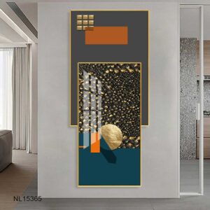 Tranh 2 tấm lồng ghép trừu tượng NL15365